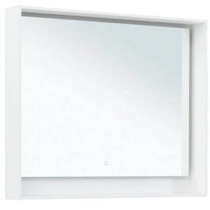 Изображение товара Зеркало Aquanet Милан 100 белый глянец с LED подсветкой сенсорное установка в ванну