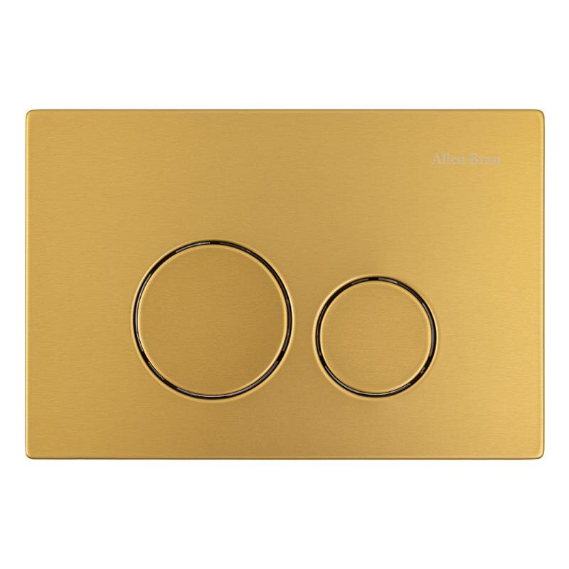 Изображение товара Клавиша смыва Allen Brau Priority 4.0 пневматическая для унитаза золото браш Изображение товара Клавиша смыва Allen Brau Priority 4.0 пневматическая для унитаза золото браш