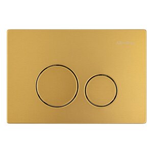 Изображение товара Клавиша смыва Allen Brau Priority 4.0 пневматическая для унитаза золото браш