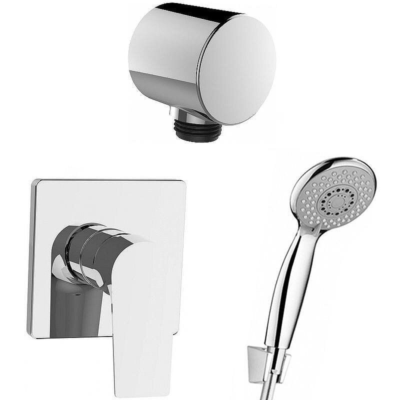 Изображение товара Смеситель для душа Aquanet Static 1.05 00257148 с гарнитуром и хромом