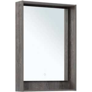 Изображение товара Зеркало Aquanet Милан 00336393, 60 см, с LED-подсветкой, сенсор, дуб рошелье