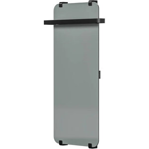 Изображение товара Полотенцесушитель электрический Allen Brau Infinity 00325658, ширина 44 см, высота 100 см, рейлинг 2.0, крепление, зеркальное стекло/черный матовый