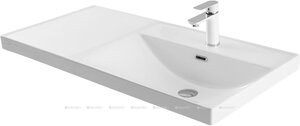 Изображение товара Раковина Aquanet Side 00347437, 100 см, керамика, правая, белая