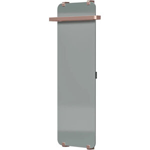 Изображение товара Полотенцесушитель электрический Allen Brau Infinity 00325652, ширина 44 см, высота 120 см, рейлинг 2.0, крепление, зеркальное стекло/медь браш