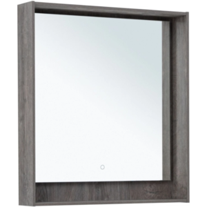 Изображение товара Зеркало Aquanet Милан 80 дуб рошелье с LED подсветкой сенсорное
