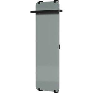 Изображение товара Полотенцесушитель электрический Allen Brau Infinity 00325659, ширина 44 см, высота 120 см, рейлинг 2.0, крепление, зеркальное стекло/черный матовый