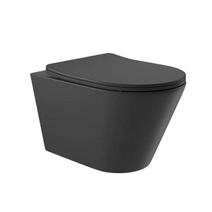 Изображение товара Подвесной унитаз Aqueduto Cone Tornado CONT2140 безободковый черный матовый