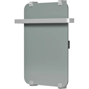 Изображение товара Полотенцесушитель электрический Allen Brau Infinity 00325642, ширина 44 см, высота 60 см, рейлинг 2.0, крепление, зеркальное стекло/серебро браш