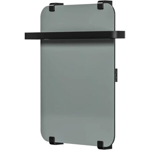 Изображение товара Полотенцесушитель электрический Allen Brau Infinity 00325656, ширина 44 см, высота 60 см, рейлинг 2.0, крепление, зеркальное стекло/черный матовый