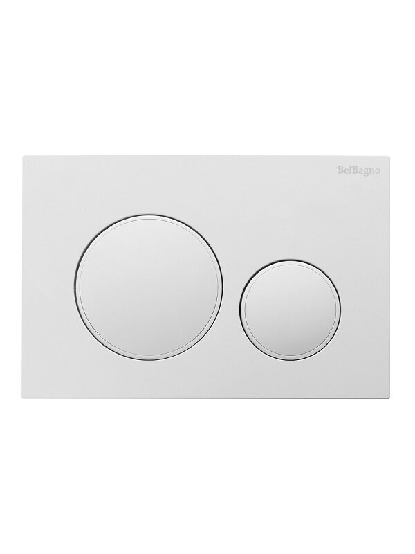 Изображение товара Клавиша смыва BelBagno BB-17C-BL, механическая, цвет белый глянец, с ободком