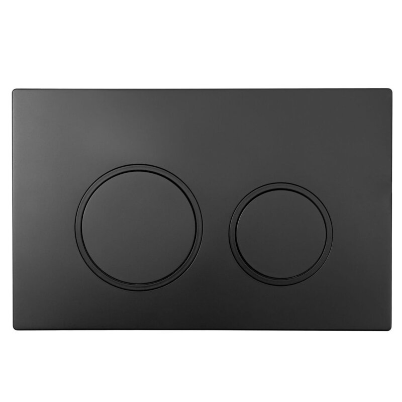 Изображение товара Клавиша смыва Aquanet AQ-PRO-02MB механическая для унитаза черный матовый