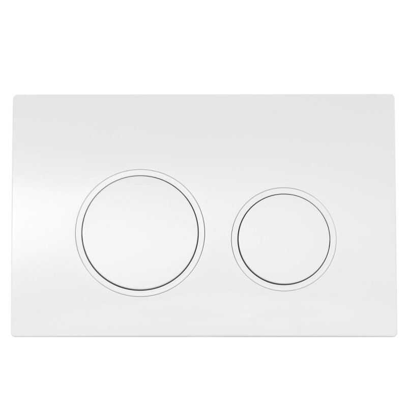 Изображение товара Клавиша смыва Aquanet AQ-PRO-02W механическая белая для унитаза