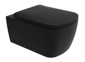 Изображение товара Подвесной безободковый унитаз Flaminia Play PY118SCAR черный матовый