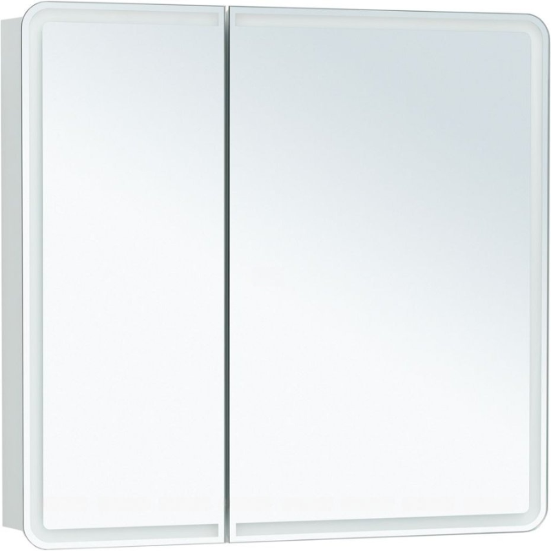 Изображение товара Зеркальный шкаф Aquanet Оптима 80 LED с антипар и подсветкой