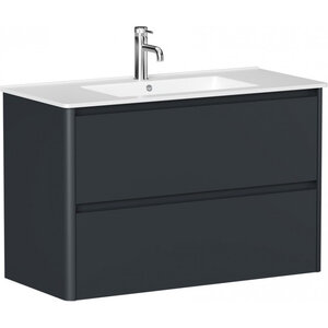 Изображение товара Тумба под раковину Allen Brau Gravity 1.370010.AM, 100 см, подвесная, антрацит матовый