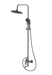 Изображение товара Душевая система Milardo Rora RORGM4FM06, с изливом, PVD графит матовый