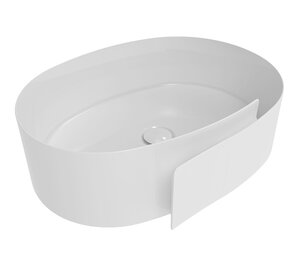 Изображение товара Раковина Flaminia Roll RL56L, 56 см, накладная, белый