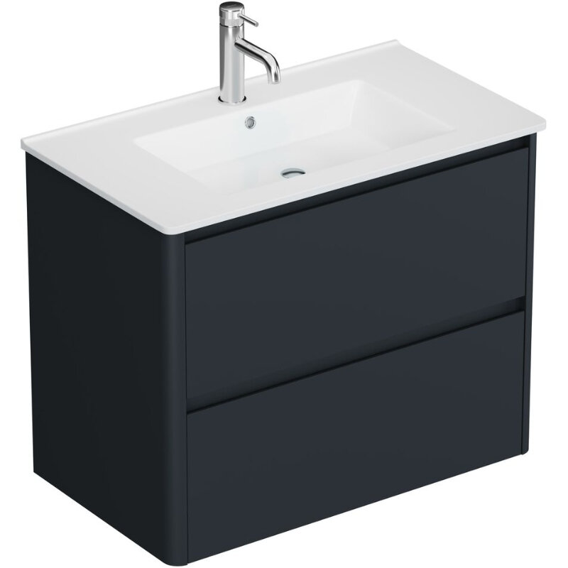 Изображение товара Тумба под раковину Allen Brau Gravity 1.370009.AM, 80 см, подвесная, антрацит матовый