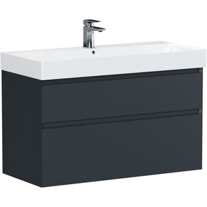 Изображение товара Тумба под раковину Allen Brau Infinity 1.210027.AM, 100 см, подвесная, антрацит матовый