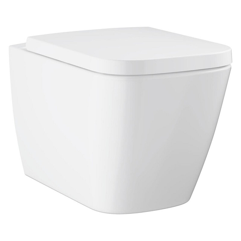 Изображение товара Подвесной унитаз Grohe Bau Edge безободковый с микролифтом