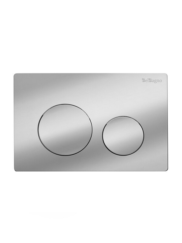 Изображение товара Клавиша смыва BelBagno BB-03C-CRM механическая хром глянцевый для унитаза