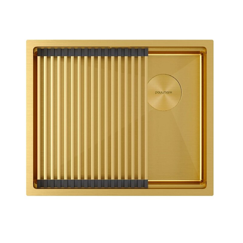 Изображение товара Кухонная мойка Paulmark Next PRO 54 UNI из нержавеющей стали с PVD покрытием 54 см