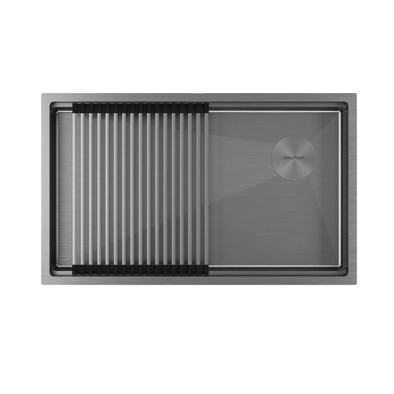 Изображение товара Кухонная мойка Paulmark Next-PRO 74 UNI из нержавеющей стали 74 см с PVD покрытием