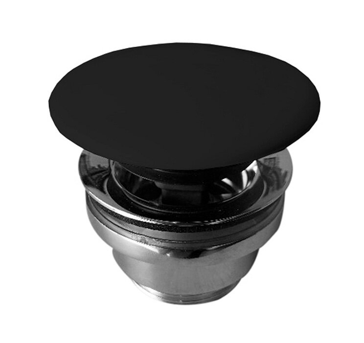 Изображение товара Донный клапан Flaminia Stop&Go PLCENER click-clack черный для раковины