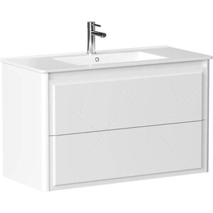 Изображение товара Тумба под раковину Allen Brau Paris 1.360002.WM, 100 см, подвесная, белый матовый