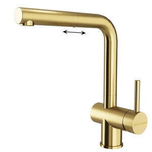 Изображение товара Смеситель Paulmark Dosse Do214418-LG для кухонной мойки, светлое золото