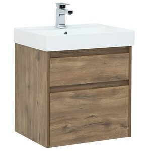 Изображение товара Тумба Aquanet Nova Lite 249512 с раковиной 242905 60 см влагостойкая белая