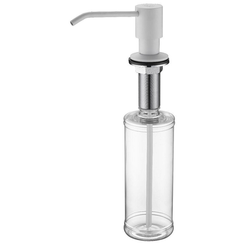 Изображение товара Встраиваемый дозатор для жидкого мыла Paulmark Rein D002-WH белый матовый