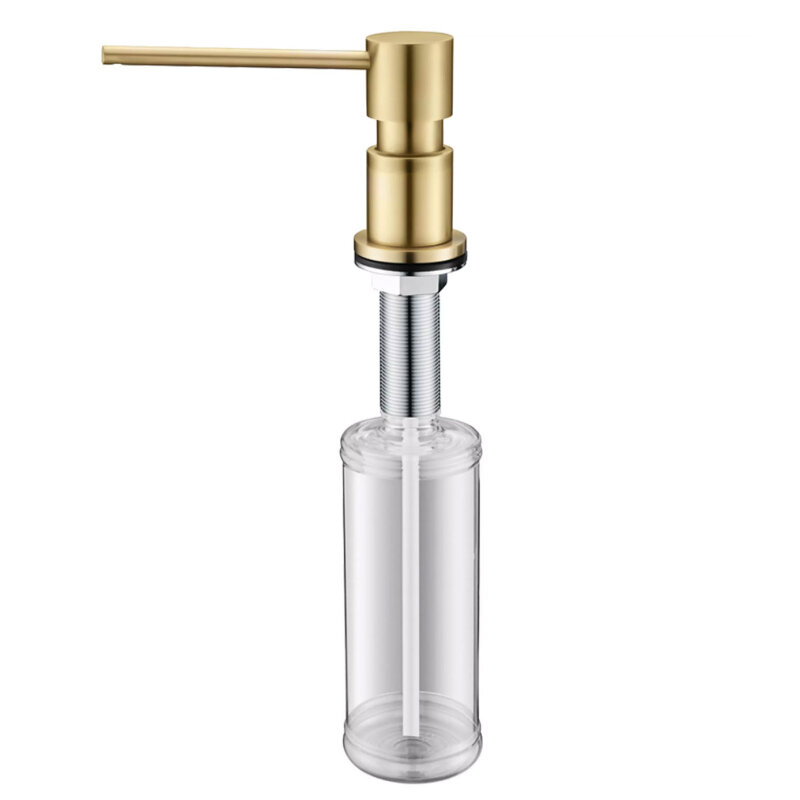 Изображение товара Встраиваемый дозатор для жидкого мыла Paulmark Kraft D003-LG, светлое золото