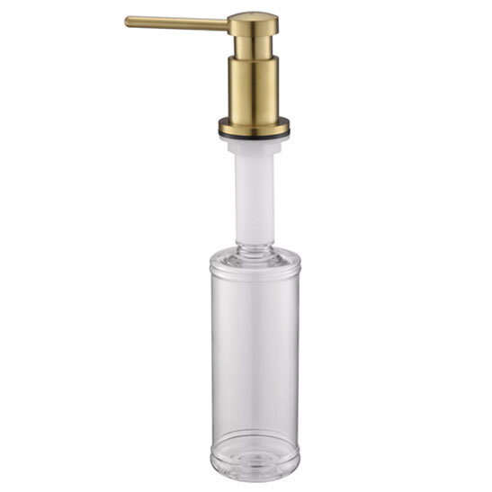 Изображение товара Встраиваемый дозатор для жидкого мыла Paulmark Brevit D005-LG светлое золото