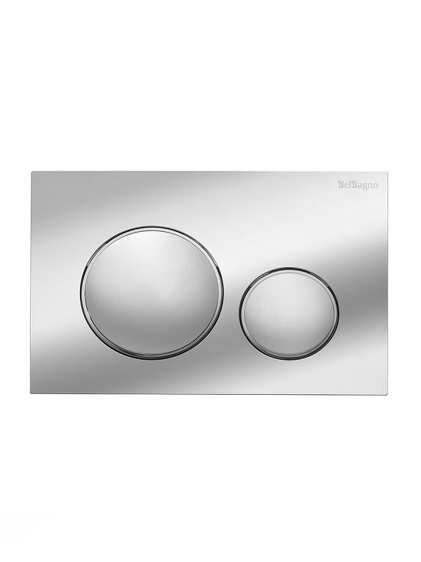 Изображение товара Клавиша смыва BelBagno BB-17C-CRM, механическая, цвет хром глянцевый, с ободком Изображение товара Клавиша смыва BelBagno BB-17C-CRM, механическая, цвет хром глянцевый, с ободком