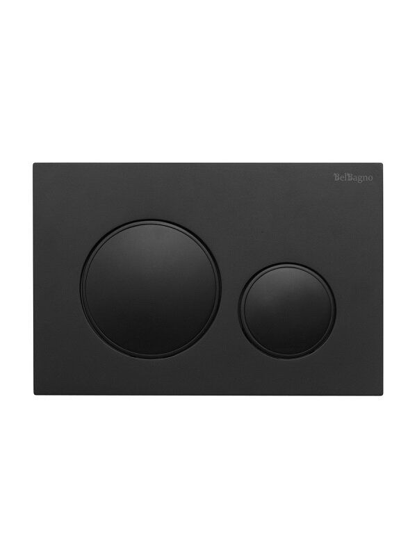 Изображение товара Клавиша смыва BelBagno BB-17C-NERO.M, механическая, цвет черный матовый, с ободком Изображение товара Клавиша смыва BelBagno BB-17C-NERO.M, механическая, цвет черный матовый, с ободком