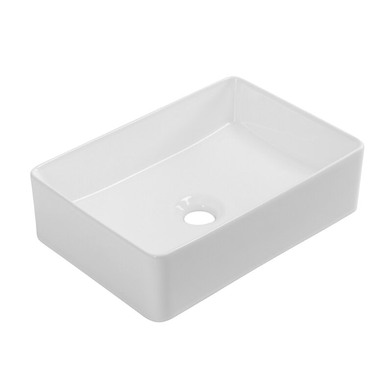Изображение товара Раковина Cezares CZR-6596 41 см накладная керамическая белая современный стиль