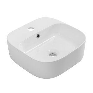 Изображение товара Раковина Cezares CZR-6615, 39 см, накладная, керамическая, белая