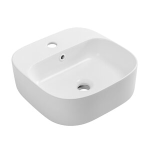 Изображение товара Раковина Cezares CZR-6615-BO, 39 см, накладная, керамика, белая матовая