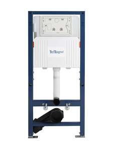 Изображение товара Инсталляция для подвесного унитаза BelBagno BB-109-M-C, крепление к полу и стене, с шумоизоляцией, синяя