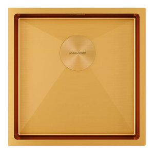 Изображение товара Мойка кухонная Paulmark Next 44 UNI 44 см золото брашированное из нержавеющей стали