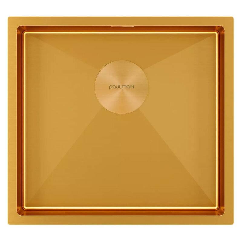 Изображение товара Кухонная мойка Paulmark Next 48 UNI 48 см золото брашированное