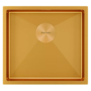 Изображение товара Мойка кухонная Paulmark Next 48 UNI, PM214844-BG, 48 см, золото брашированное