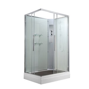 Изображение товара Душевая кабина Avacan K2810N 78281, 100 х 80 см, без крыши, поддон низкий, стекло прозрачное, профиль хром