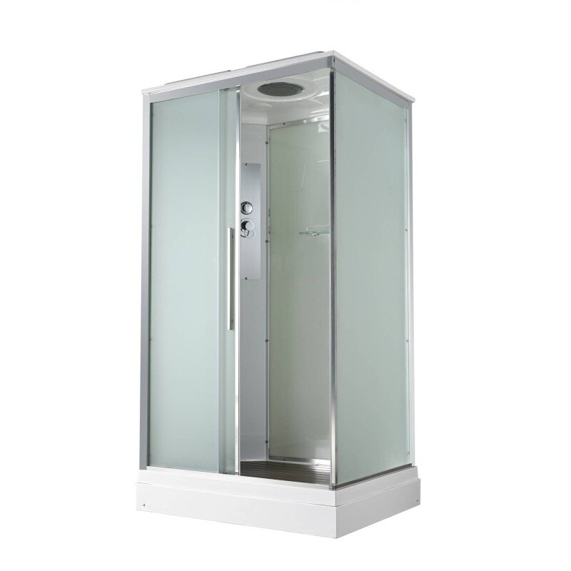 Изображение товара Душевая кабина Avacan KD2911 78220, 110 х 90 см, с крышей, поддон низкий, стекло матовое, профиль хром Изображение товара Душевая кабина Avacan KD2911 78220, 110 х 90 см, с крышей, поддон низкий, стекло матовое, профиль хром