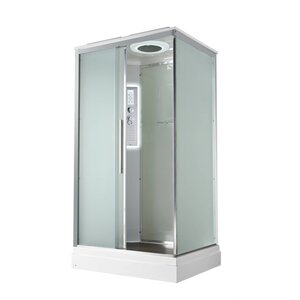 Изображение товара Душевая кабина Avacan KD2912LED 78225, 120 х 90 см, с крышей, LED подсветка, поддон низкий, стекло матовое, профиль хром