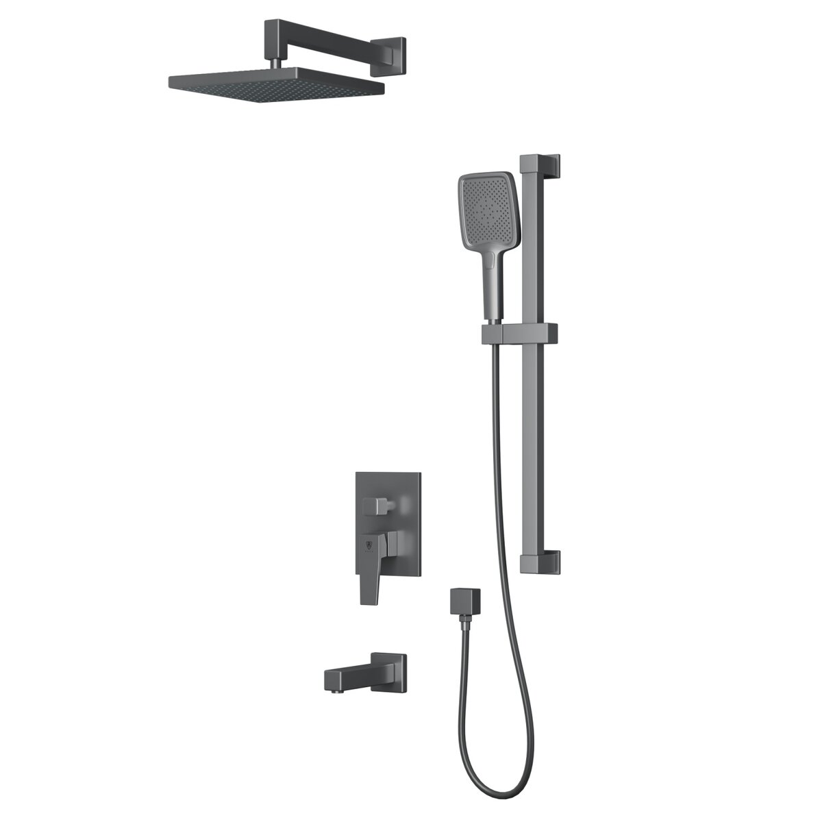 Изображение товара Встроенная душевая система Rush Thira TR3635-60Grey с двумя режимами и керамическим картриджом