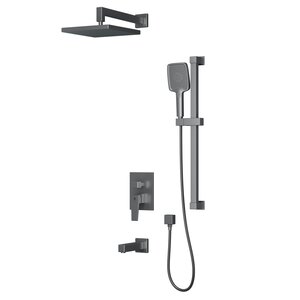 Изображение товара Душевая система Rush Thira TR3635-60Grey, со смесителем, серая