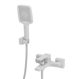 Изображение товара Смеситель для ванны и душа Rush Thira TR3635-44White, с душевым гарнитуром, белая матовая
