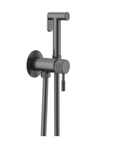 Изображение товара Гигиенический душ Gid Edessa L070GMGD со смесителем, вороненая сталь